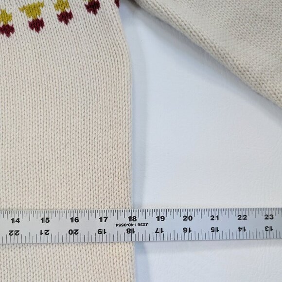 J. Crew Fair Isle Women's Merino Wool Blend Sweater Size XS Cream - Picture 12 of 14
